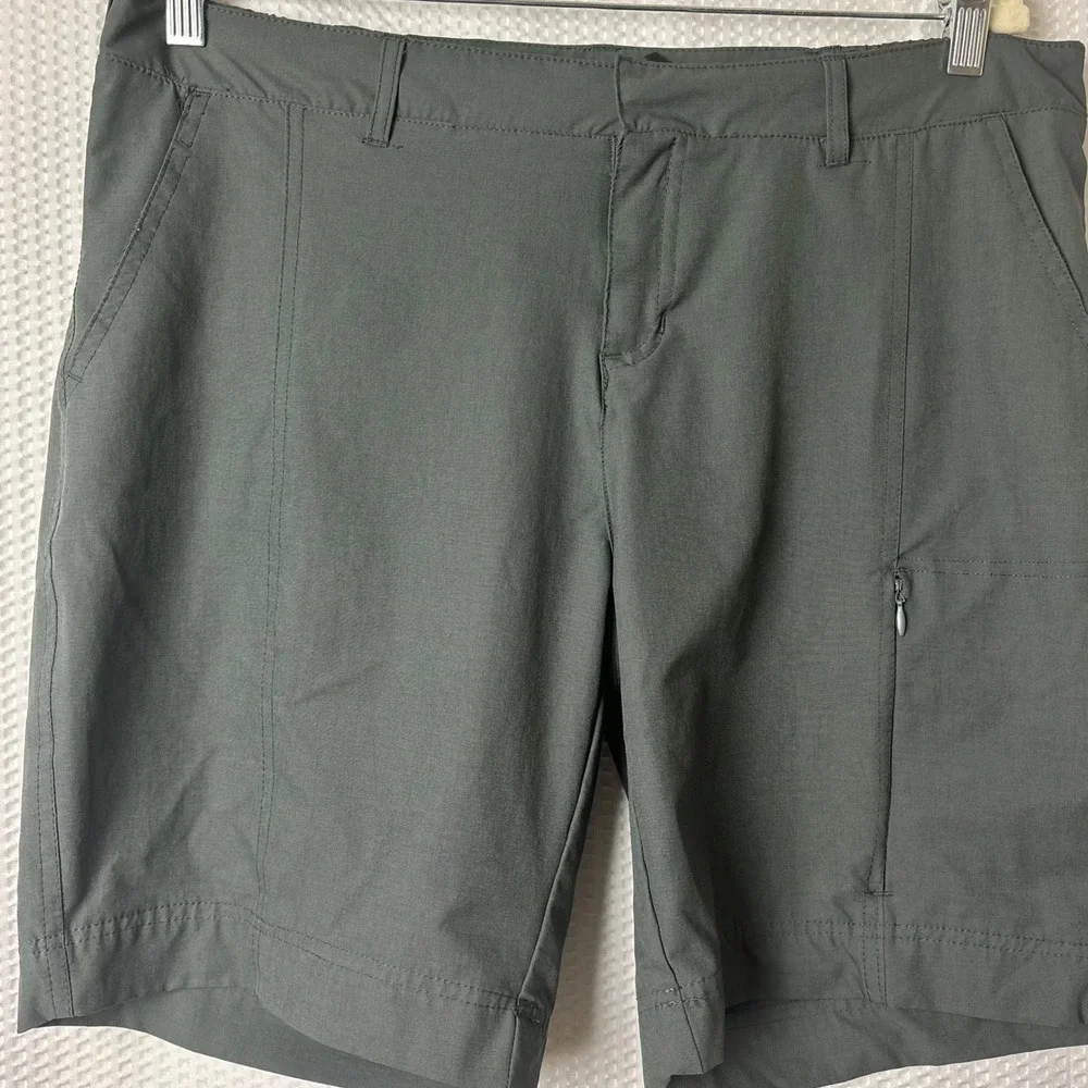 32 Degrees Cargo Shorts Men L 36 Green Nylon Stretch Hiking Outdoor Athletic
